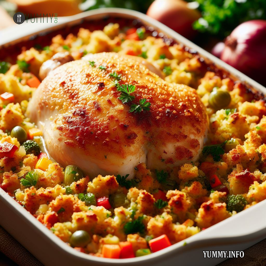 Chicken and Dressing Casserole