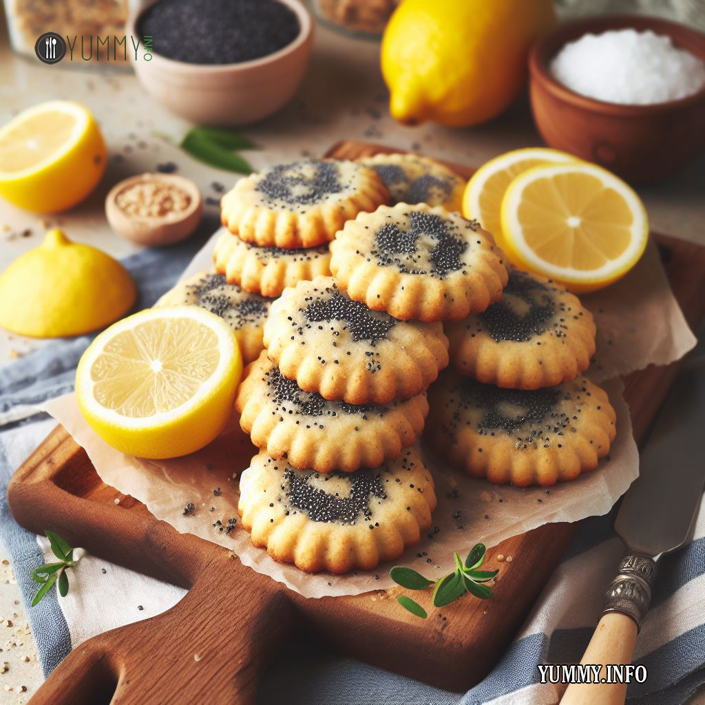 Vegan Lemon Cookies with Poppy Seeds Recipe