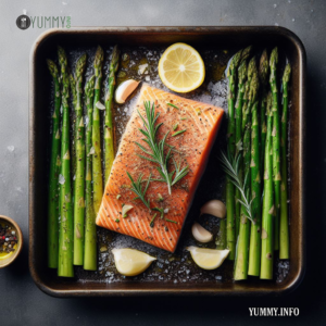 One-Pan Baked Salmon and Asparagus