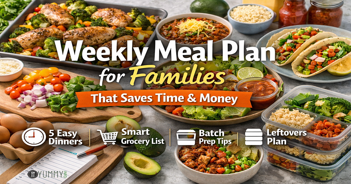 Weekly Meal Plan for Families