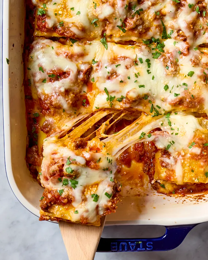 Classic beef lasagna