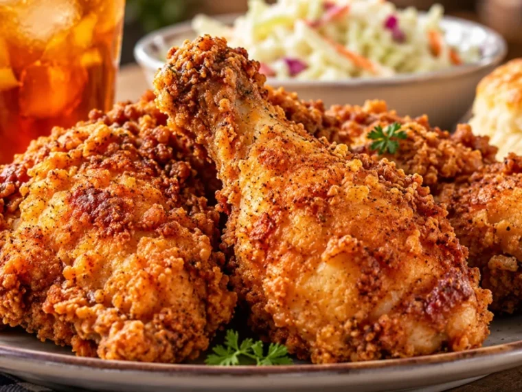 Sweet Tea Brined Fried Chicken