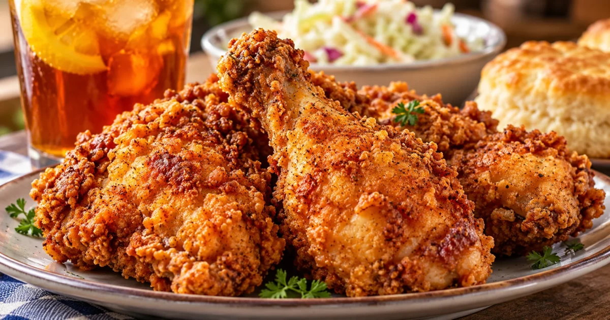 Sweet Tea Brined Fried Chicken