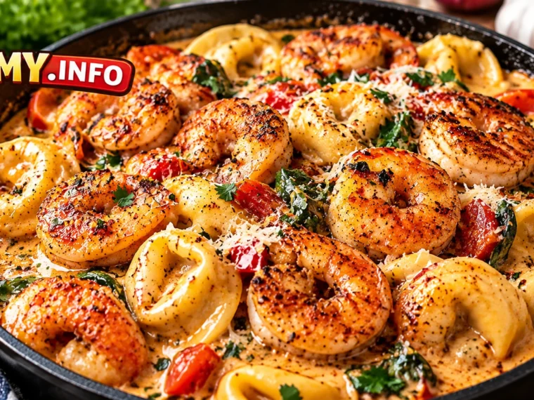 Creamy Cajun Shrimp Tortellini