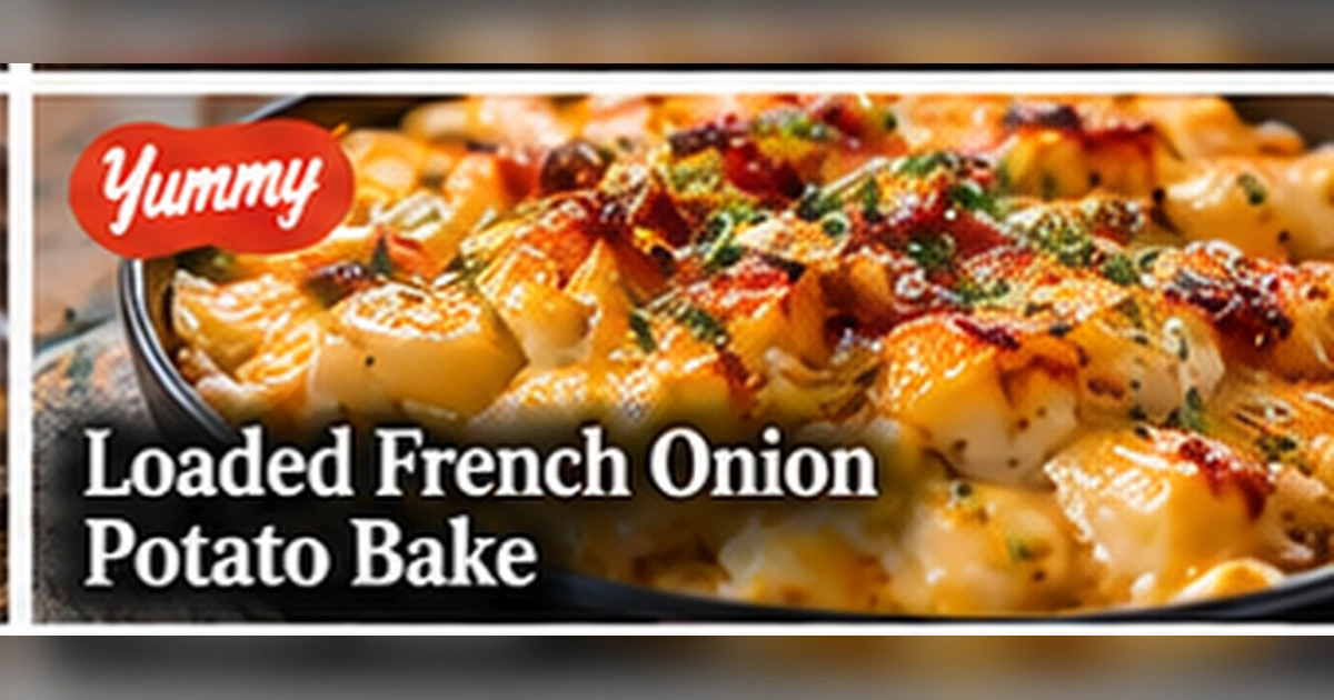Loaded French Onion Potato Bake