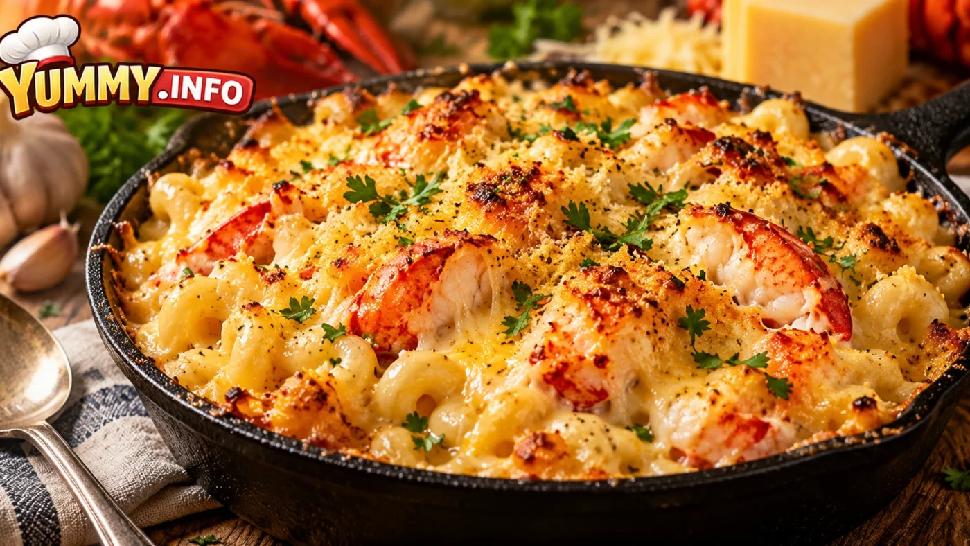 Garlic Butter Lobster Mac & Cheese