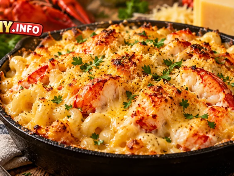 Garlic Butter Lobster Mac & Cheese